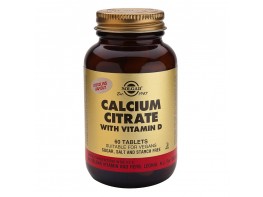 Imagen del producto Solgar Citrato de calcio con Vitamina D3 60 comprimidos