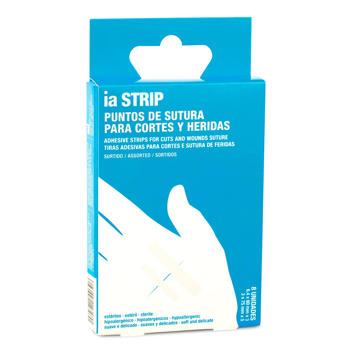 Interapothek puntos de sutura surtidos 8uds