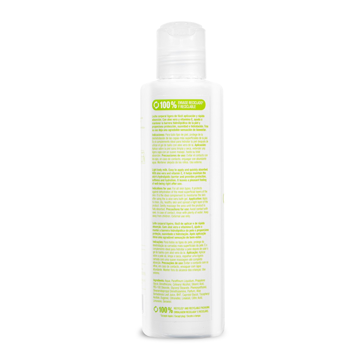 Interapothek leche hidratante corporal aloe vera 200ml